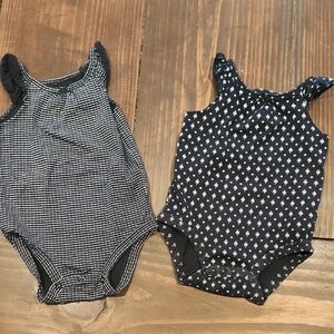 Charming Black and White Kids Bodysuit Set